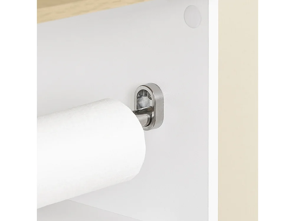 SoBuy Mobilny Wózek Kuchenny z Szufladą i Regulowaną Półką, Biały