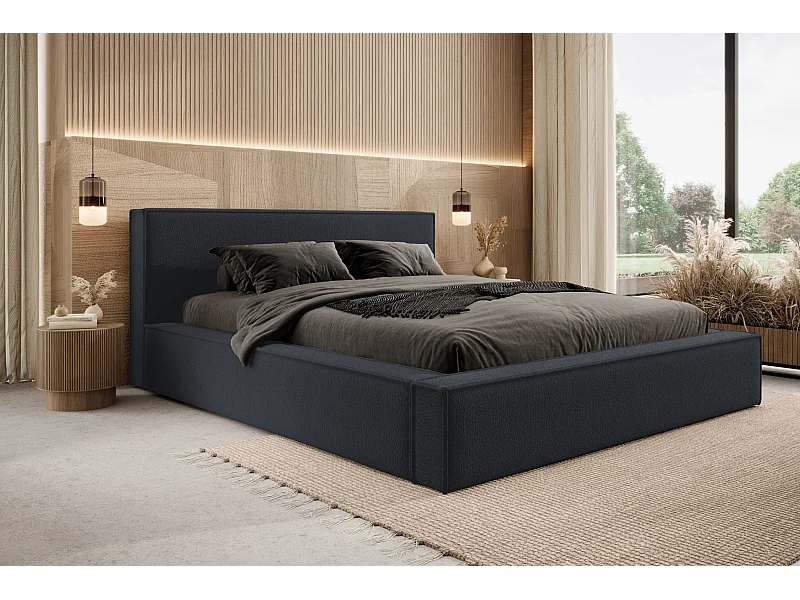 Bed met opbergruimte DAYTON 120x200 cm – Grafiet