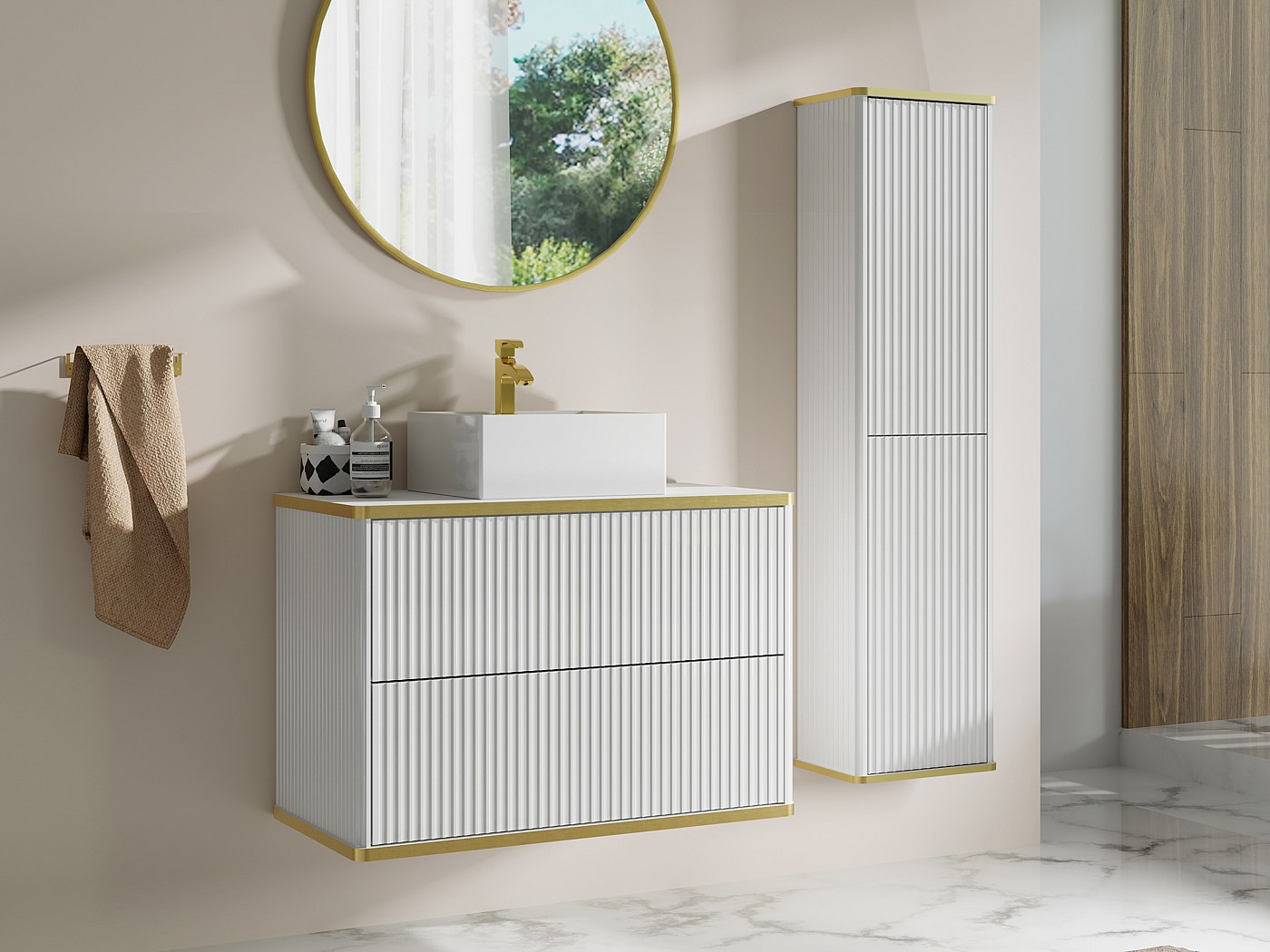 Meuble De Salle De Bain Avec Vasque Centree