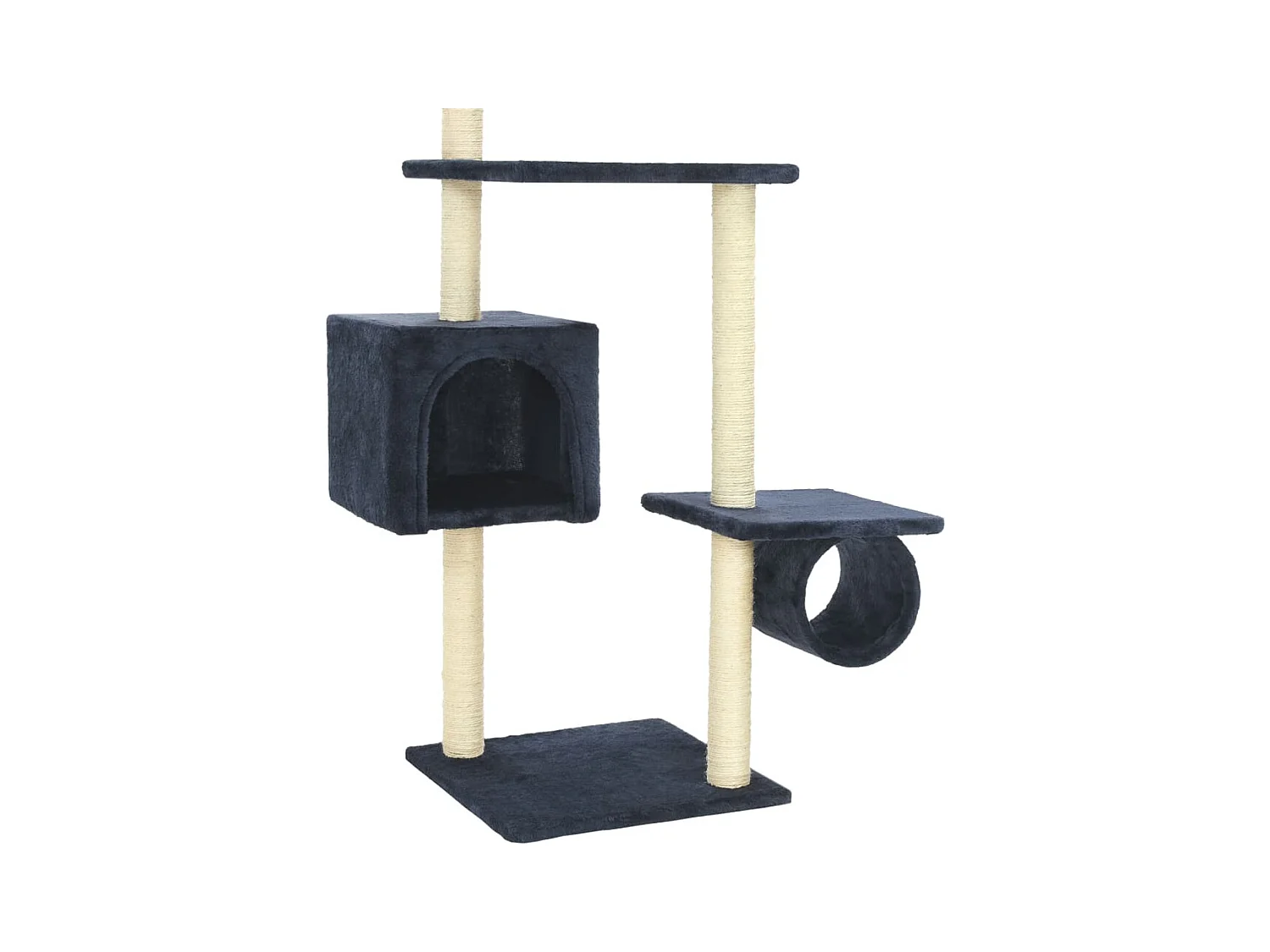 Mora  Arbre à chat avec griffoirs en sisal 260 cm Bleu foncé