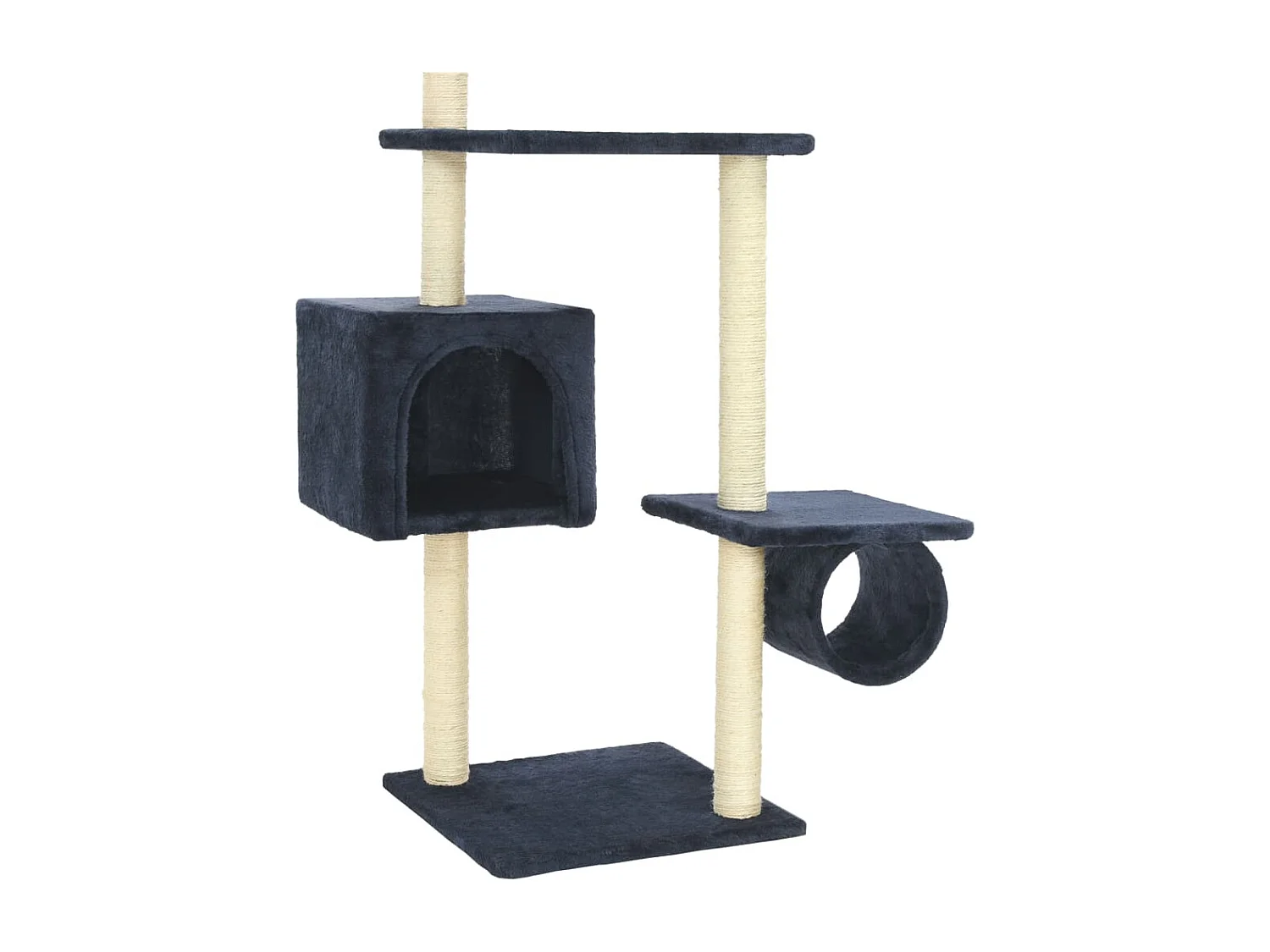 Mora  Arbre à chat avec griffoirs en sisal 260 cm Bleu foncé