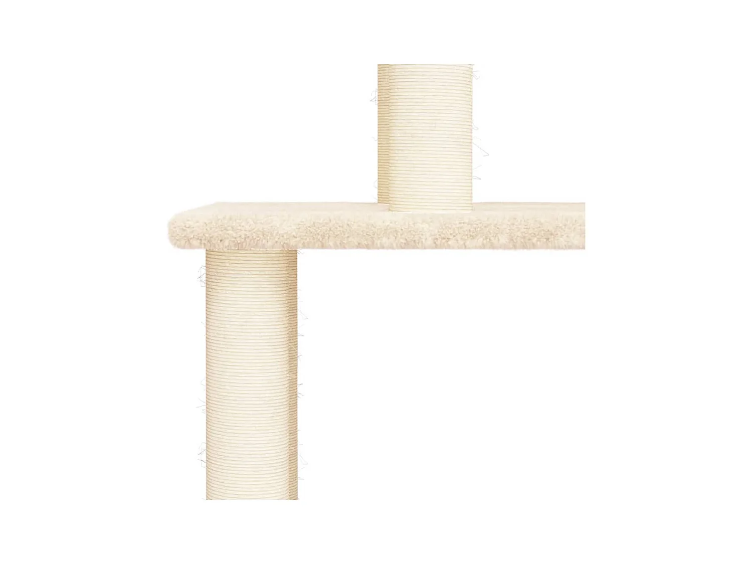 Xaver  Arbre à chat avec griffoirs en sisal crème 183 cm