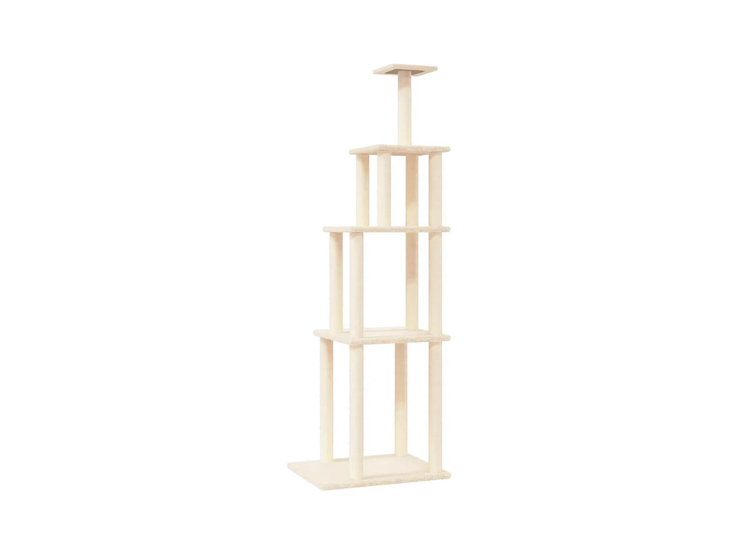 Xaver  Arbre à chat avec griffoirs en sisal crème 183 cm