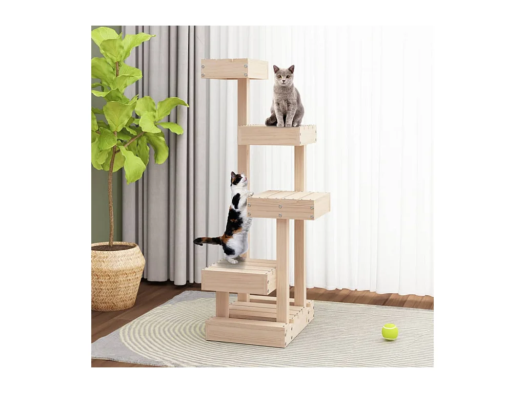 Prolenta Premium -  Arbre à chat 45,5x49x103 cm Bois de pin massif