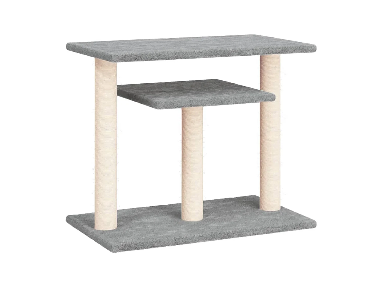 Sølvind  Postes rascadores para gatos con plataformas gris claro 62,5 cm