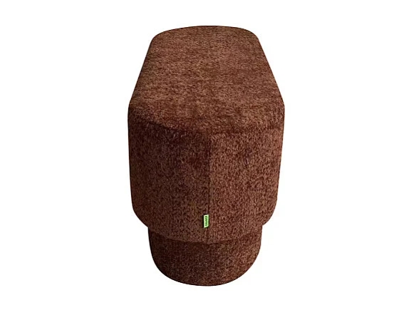 Arlo - Banc arrondie en tissu bouclette L92cm - Rouille