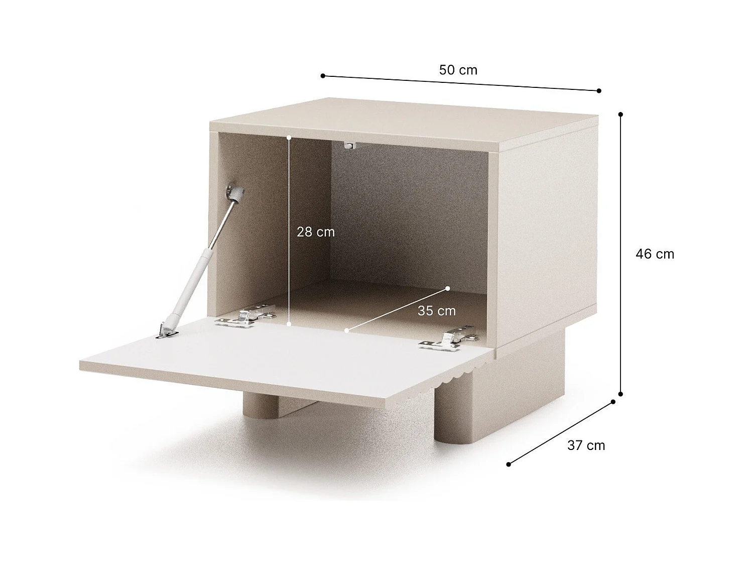 Table de chevet TORINO au style moderne