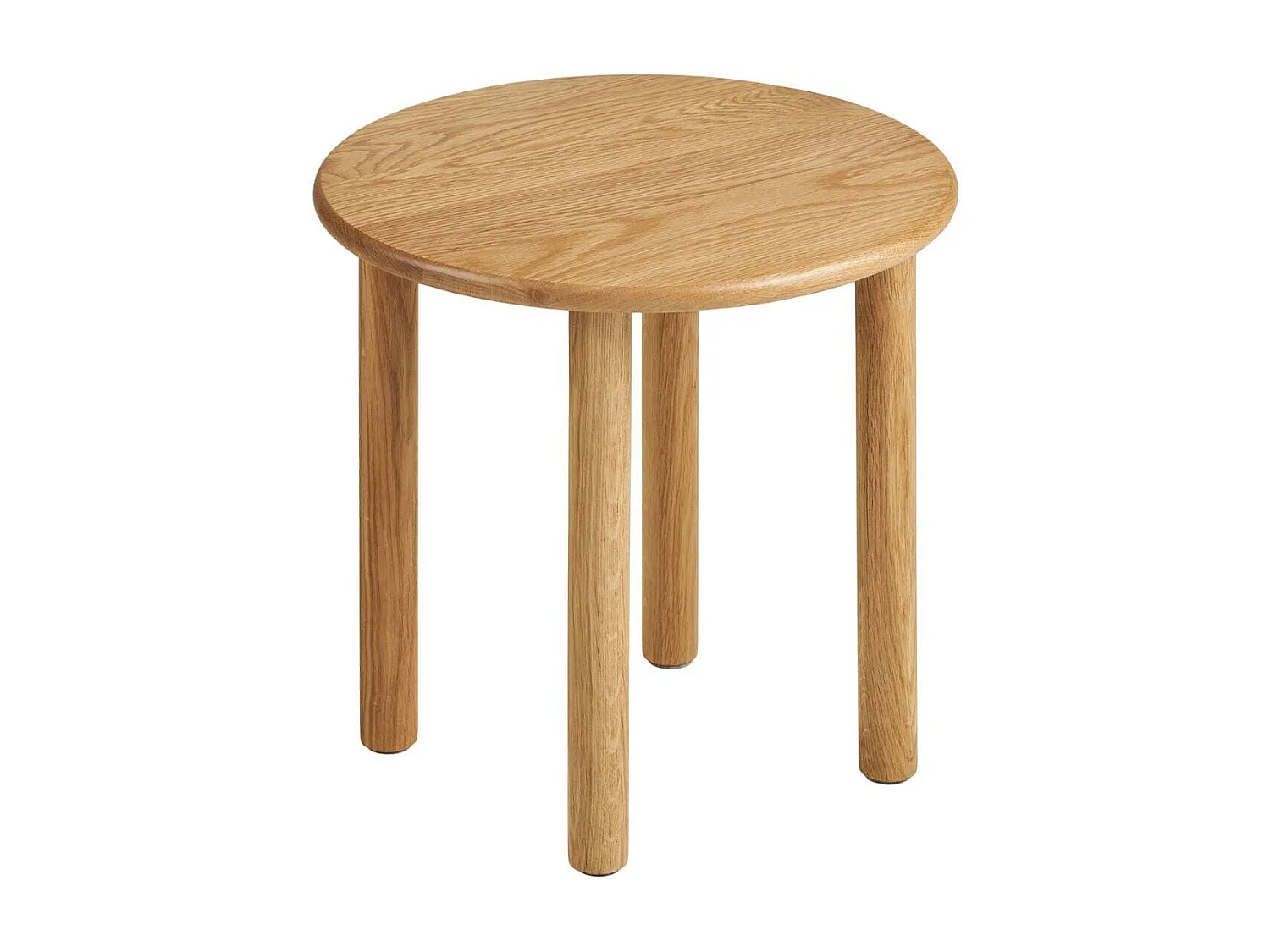 Table d'appoint ronde Ø40cm plateau et pieds en chêne naturel - JOSETTE