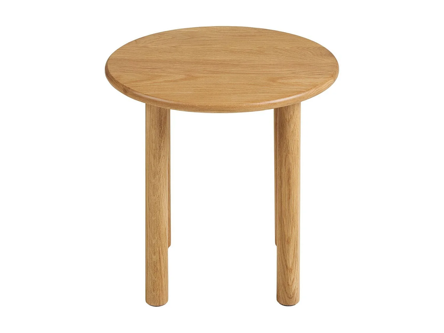 Table d'appoint ronde Ø40cm plateau et pieds en chêne naturel - JOSETTE