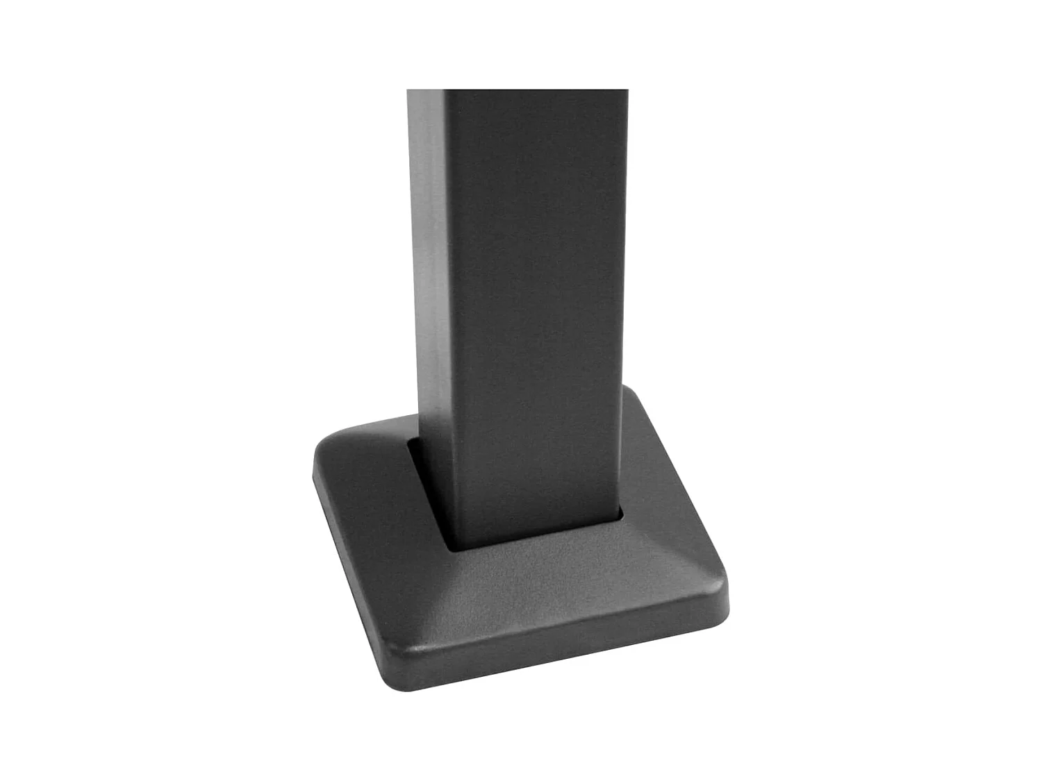 Cenador barbacoa y estantes laterales antracita 240x150x243cm acero