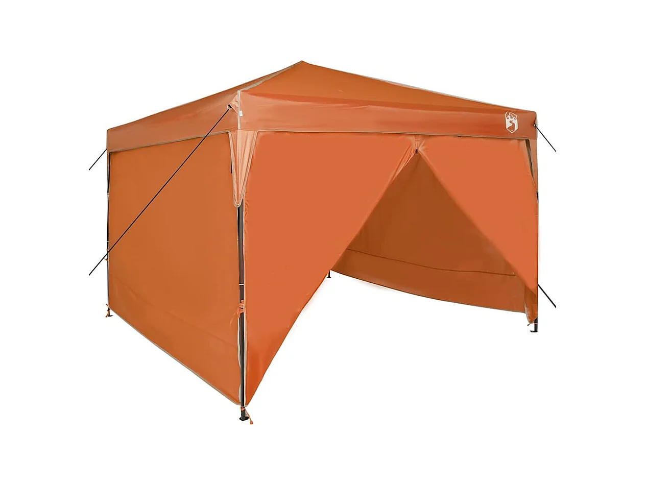 Tente à auvent pop-up Orange 300 x 300 cm tissu