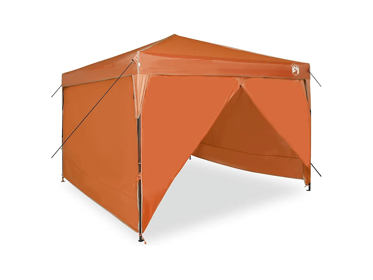 Tente à auvent pop-up Orange 300 x 300 cm tissu