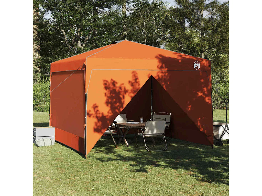 Pop-up luifeltent Oranje 300 x 300 cm stof