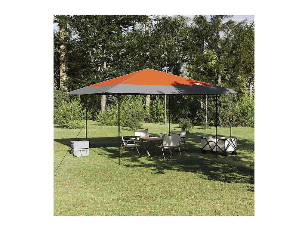 Tenda a baldacchino pop-up Tessuto arancione 400 x 400 cm