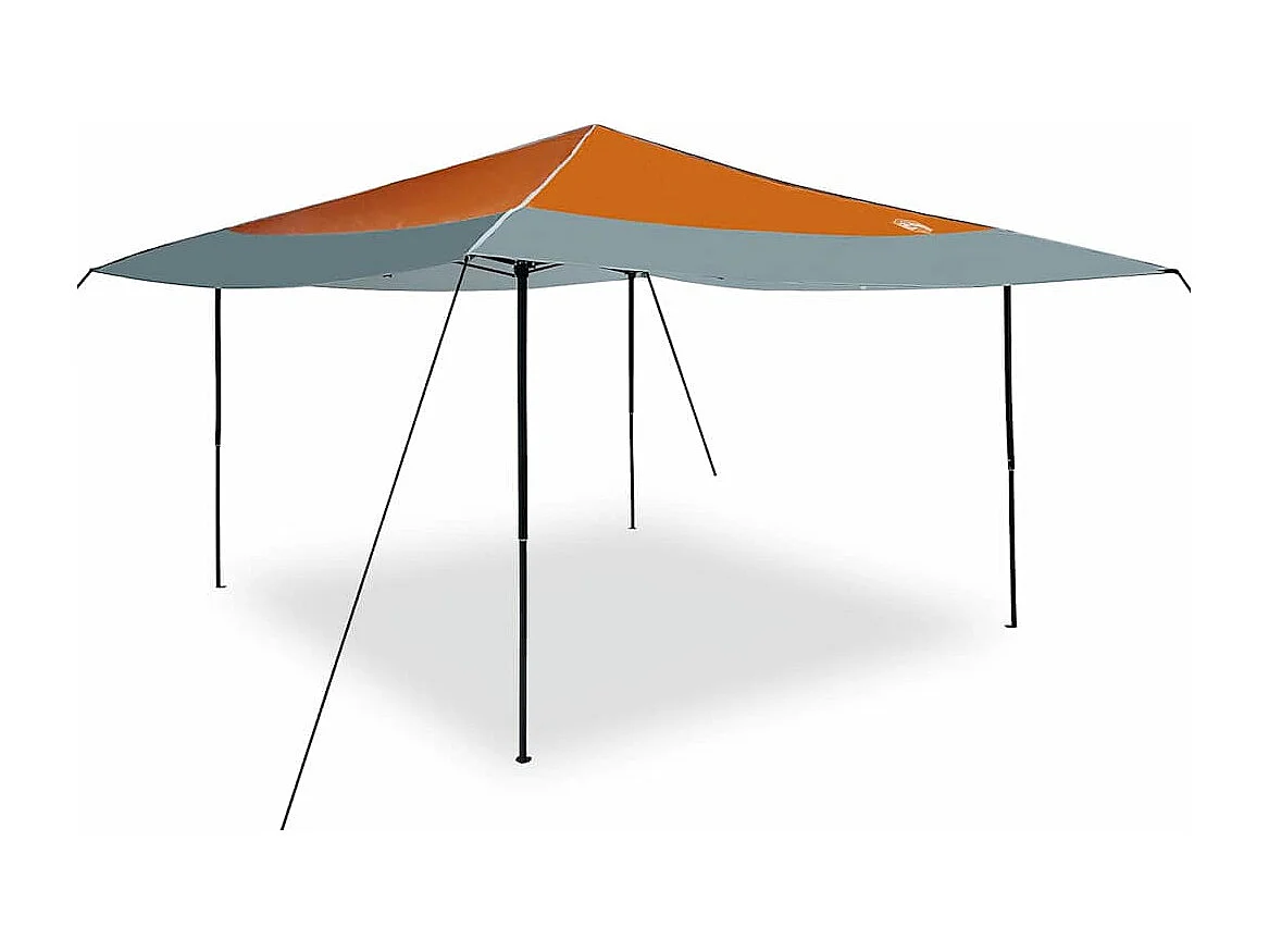 Tente à auvent pop-up Orange 400 x 400 cm tissu