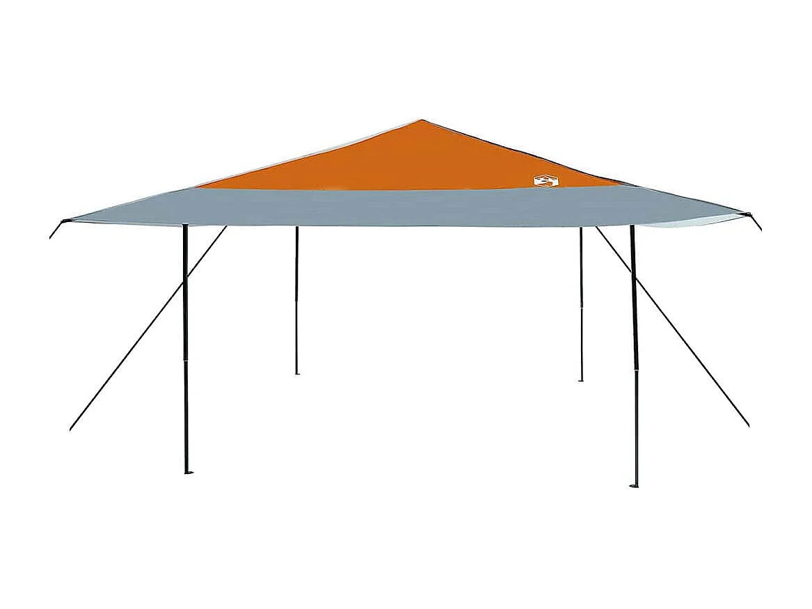 Tente à auvent pop-up Orange 400 x 400 cm tissu