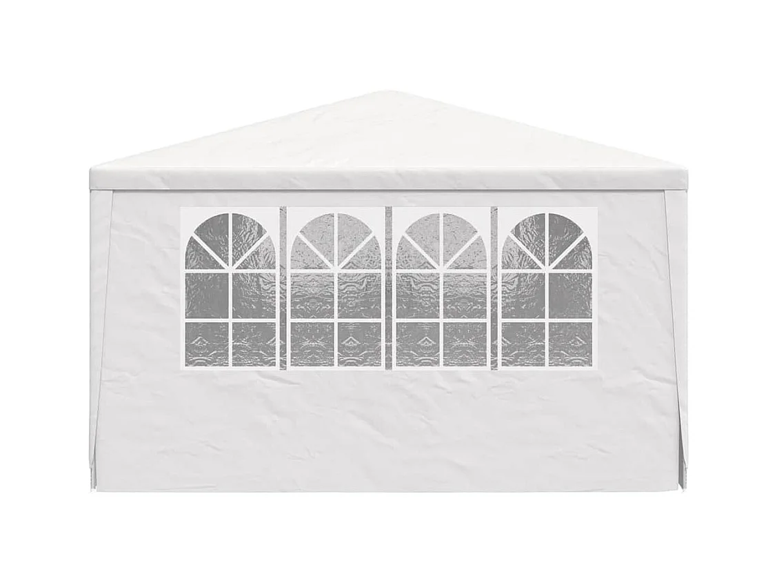 Carpa de recepción y paredes laterales 4x6 m Blanco 90 g/m²
