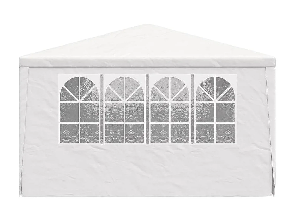 Carpa de recepción y paredes laterales 4x6 m Blanco 90 g/m²