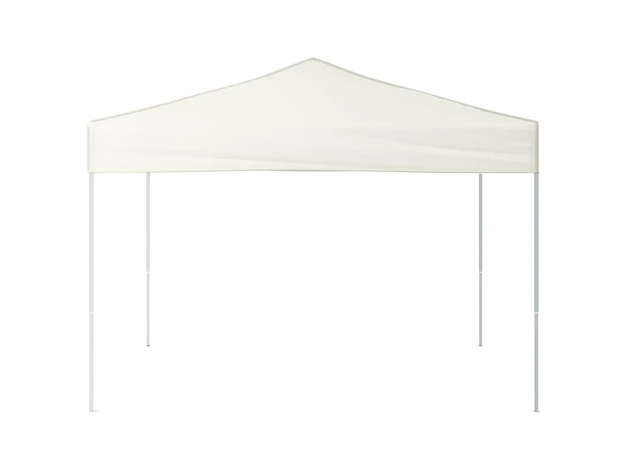 Carpa de recepción plegable color crema de 3x3 m