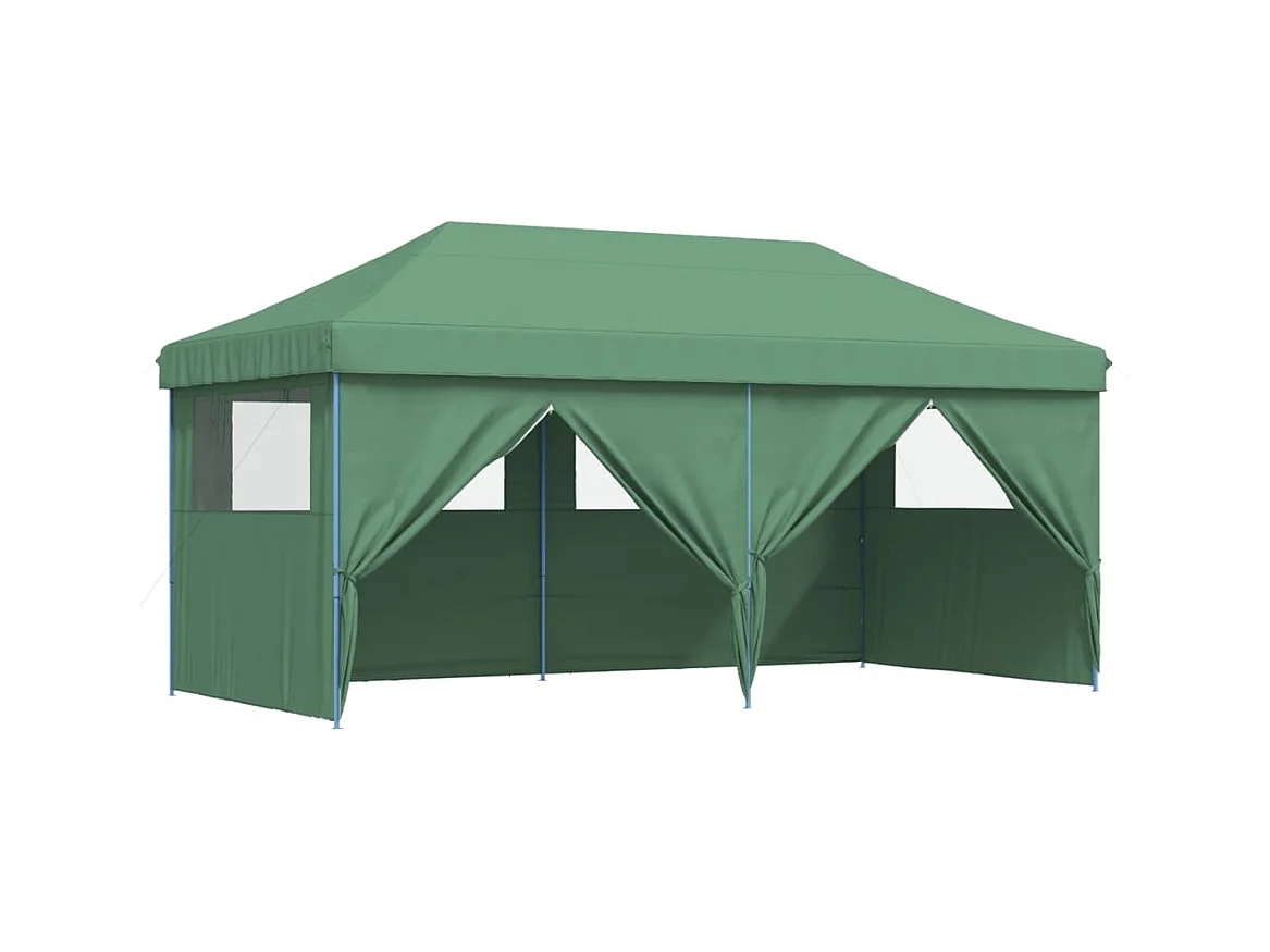 Grünes 4-seitiges Pop-up-Faltempfangszelt