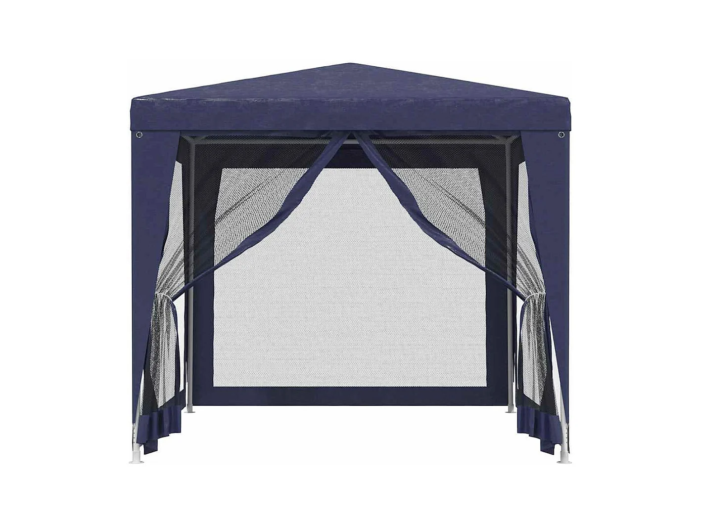 Carpa para fiestas con 4 paredes laterales de malla Azul 2,5x2,5 m