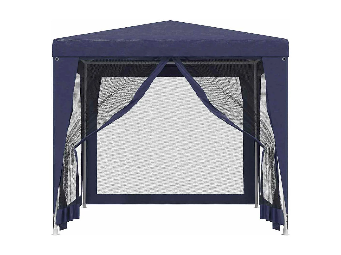 Carpa para fiestas con 4 paredes laterales de malla Azul 2,5x2,5 m