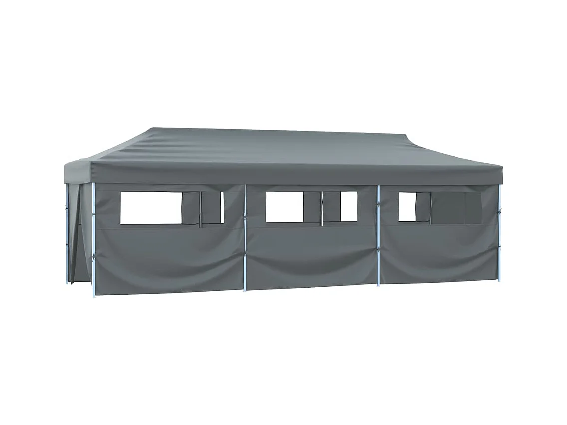 Carpa de recepción plegable con 8 paredes 870x291x315 cm Antracita