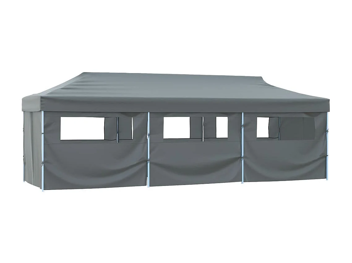 Carpa de recepción plegable con 8 paredes 870x291x315 cm Antracita