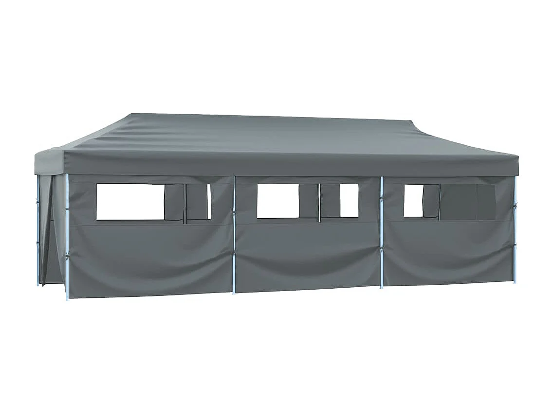 Carpa de recepción plegable con 8 paredes 870x291x315 cm Antracita