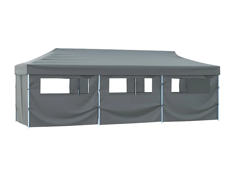 Carpa de recepción plegable con 8 paredes 870x291x315 cm Antracita