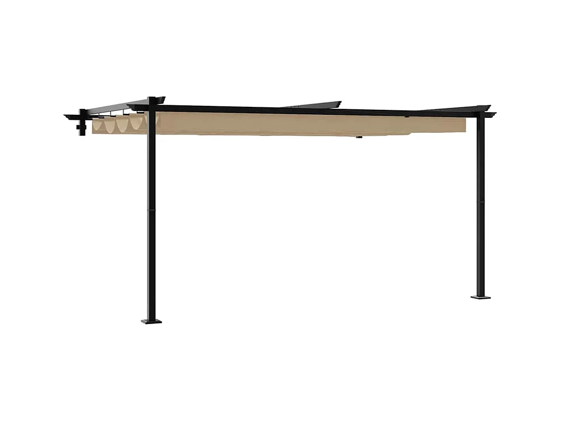 Gazebo mural Taupe Acier