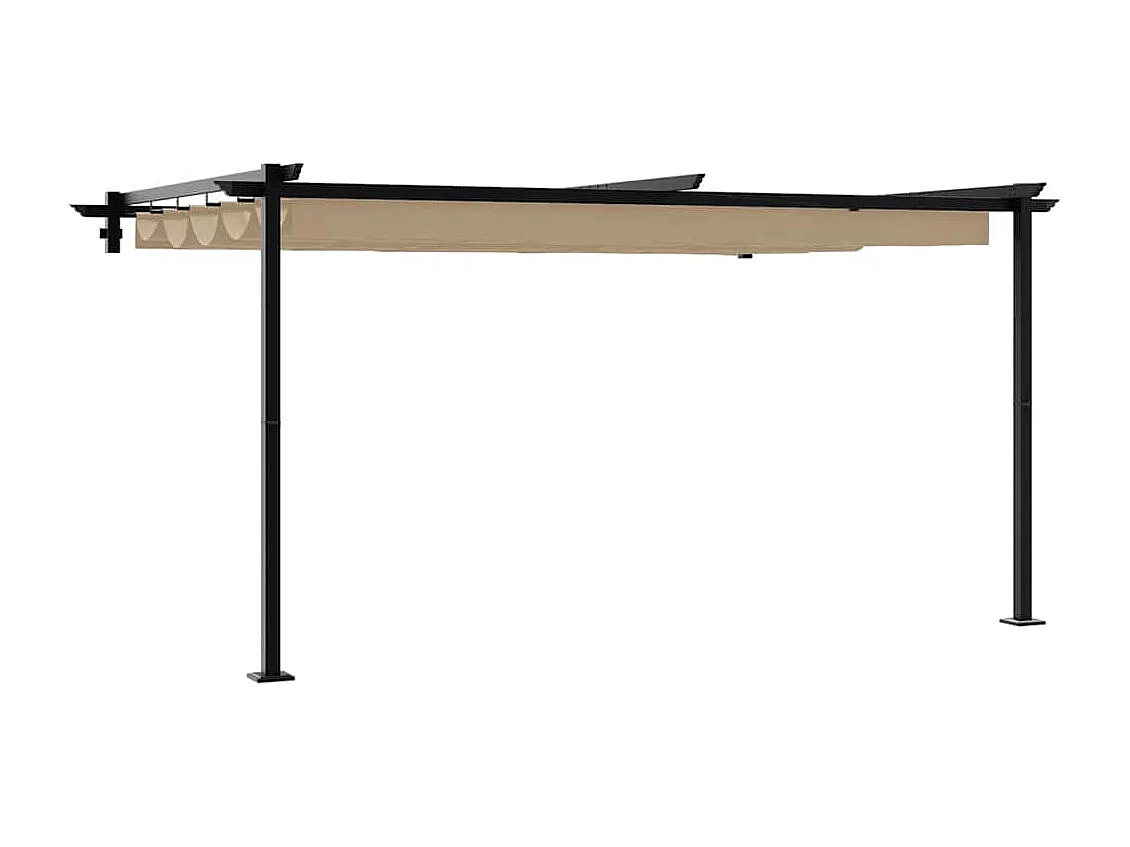 Gazebo mural Taupe Acier