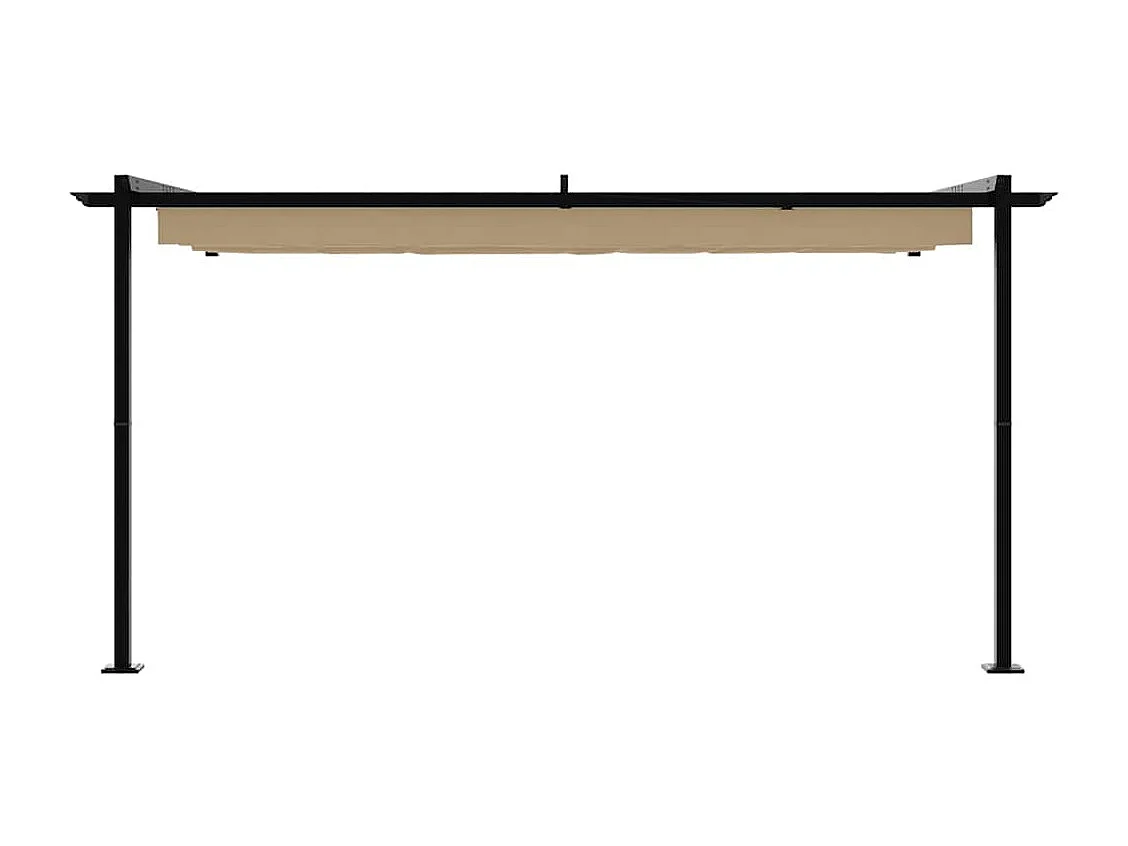 Gazebo mural Taupe Acier