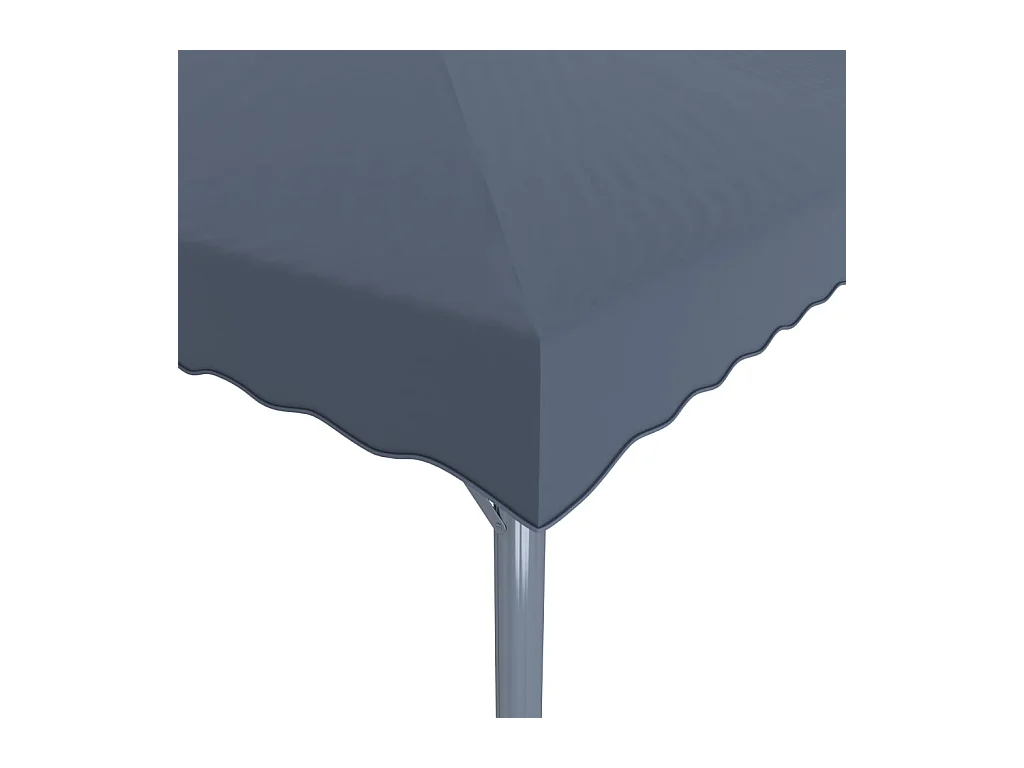 Cenador de aluminio antracita de 300 x 300 cm