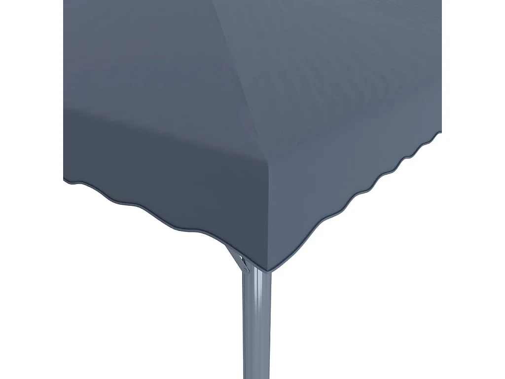 Cenador de aluminio antracita de 300 x 300 cm