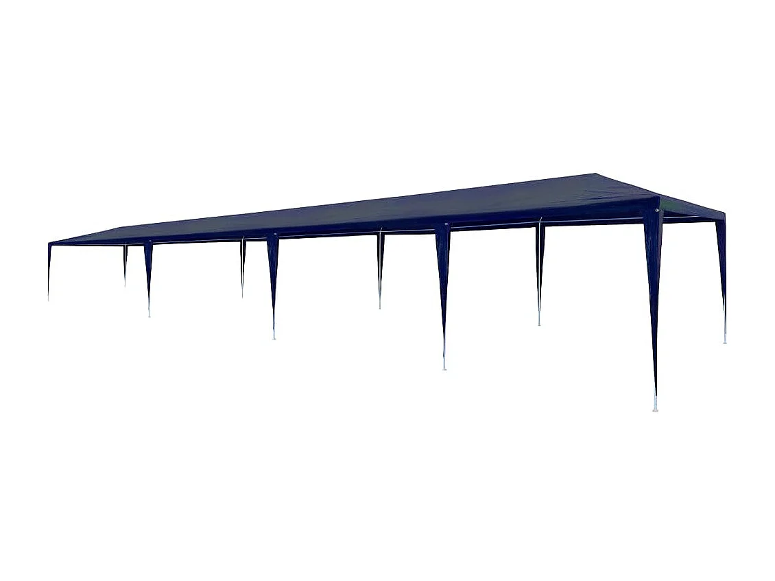 Tenda per ricevimenti 3x12 m PE Blu