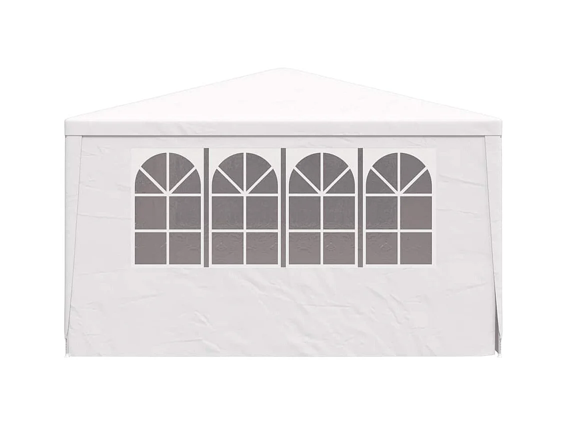 Tenda per ricevimenti con pareti laterali 4x4 m Bianco 90 g/m²