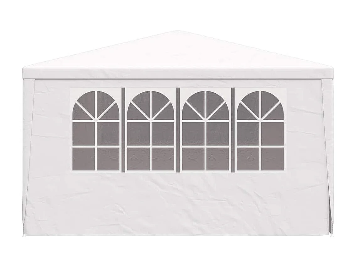 Tenda per ricevimenti con pareti laterali 4x4 m Bianco 90 g/m²