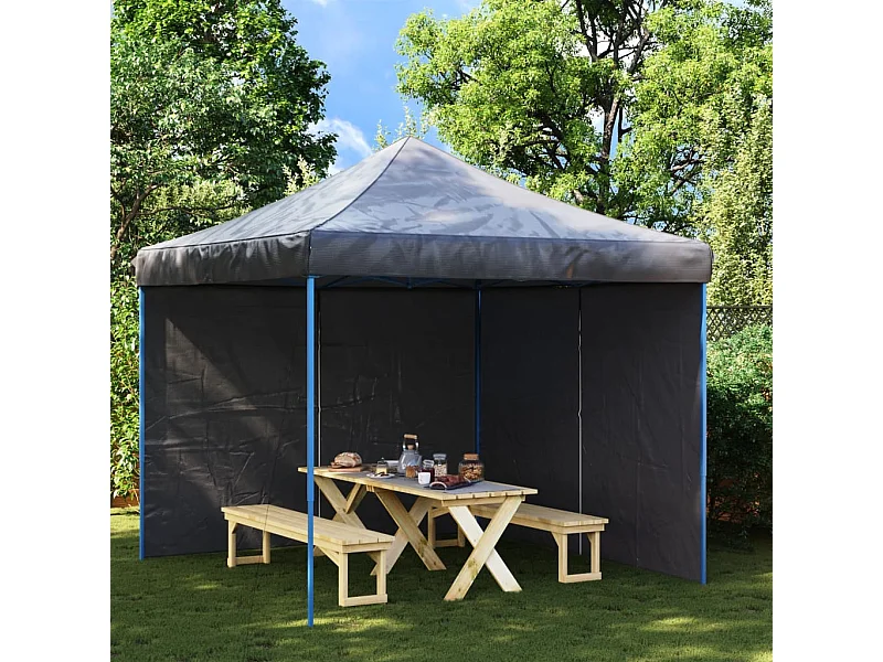 stuks Partytentwand met PE-rits Antraciet