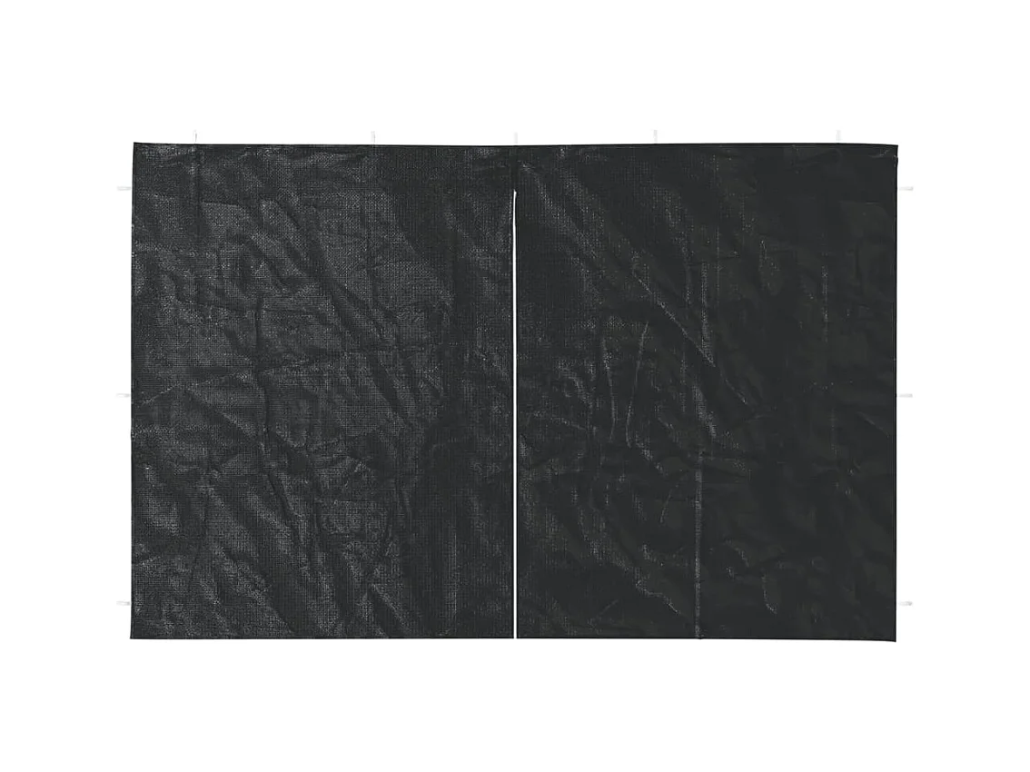 2er Partyzeltwand mit PE-Reißverschluss Anthrazit