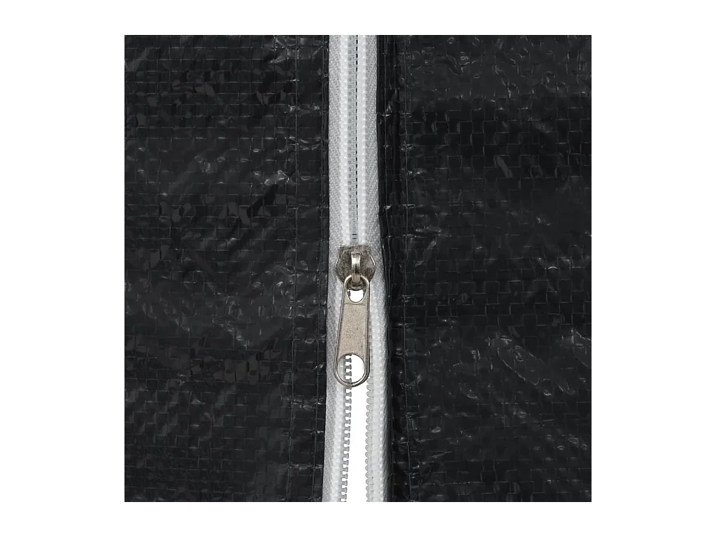 2er Partyzeltwand mit PE-Reißverschluss Anthrazit