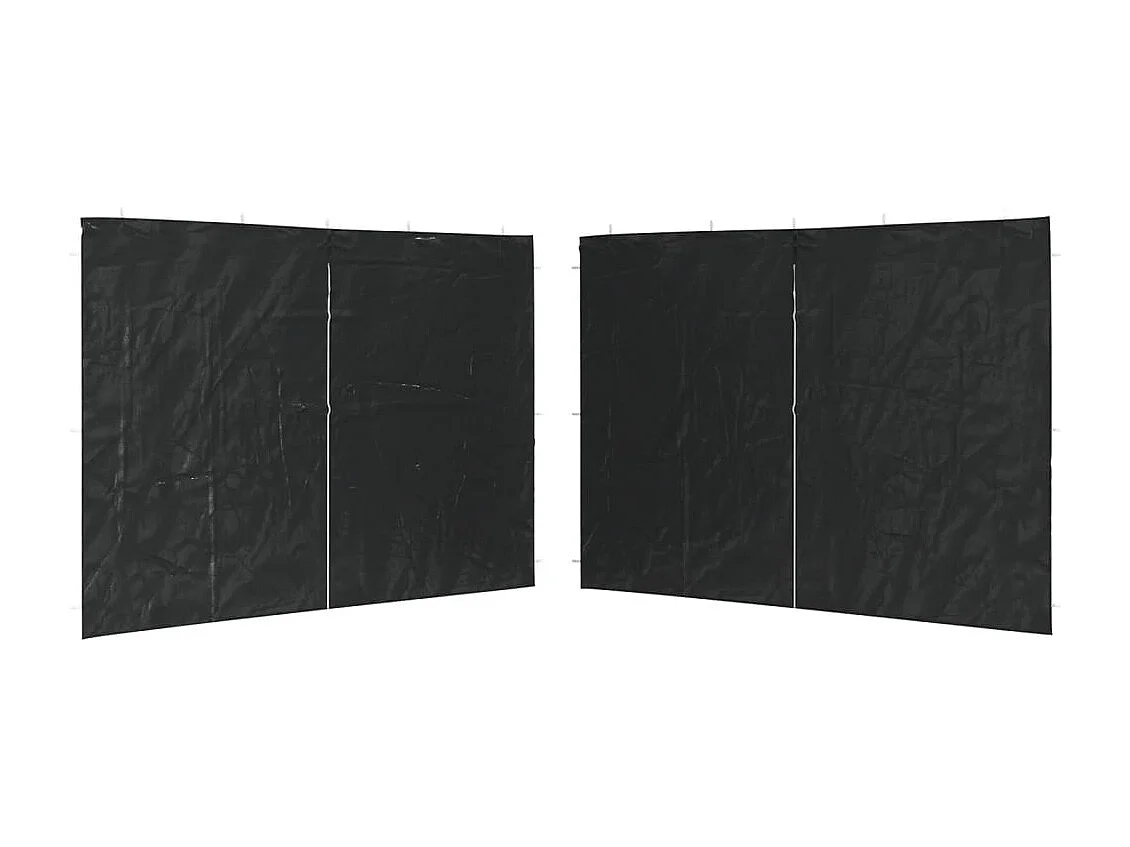 carpas de pared para fiestas con cremallera de polietileno, color antracita