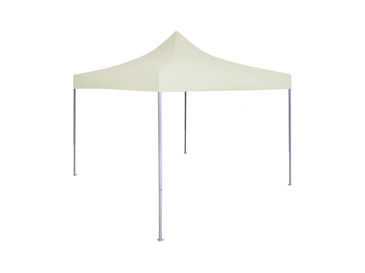 Carpa de recepción plegable profesional 2x2 m Acero Crema