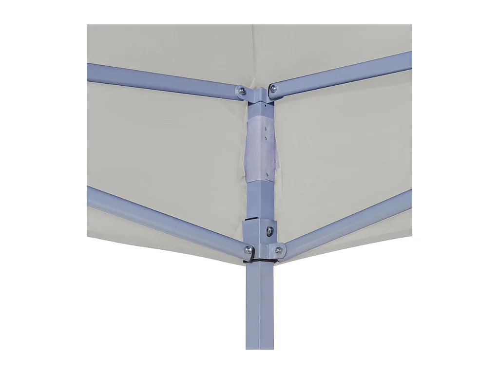 Carpa de recepción plegable profesional 2x2 m Acero Crema