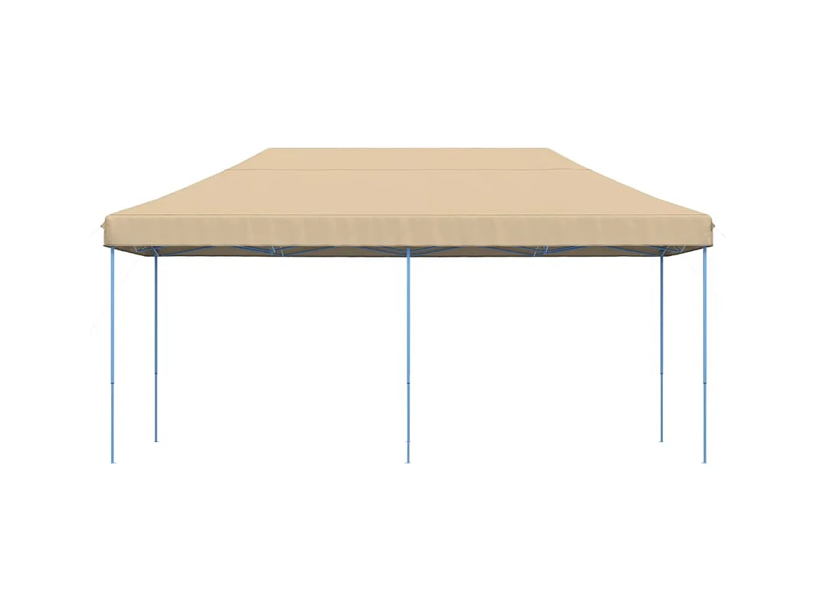 Carpa de recepción plegable retráctil beige 580x292x315 cm