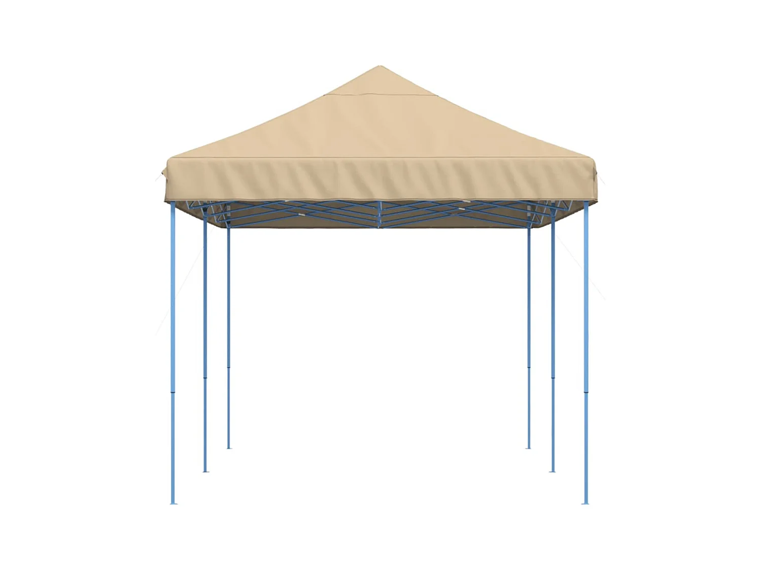 Carpa de recepción plegable retráctil beige 580x292x315 cm