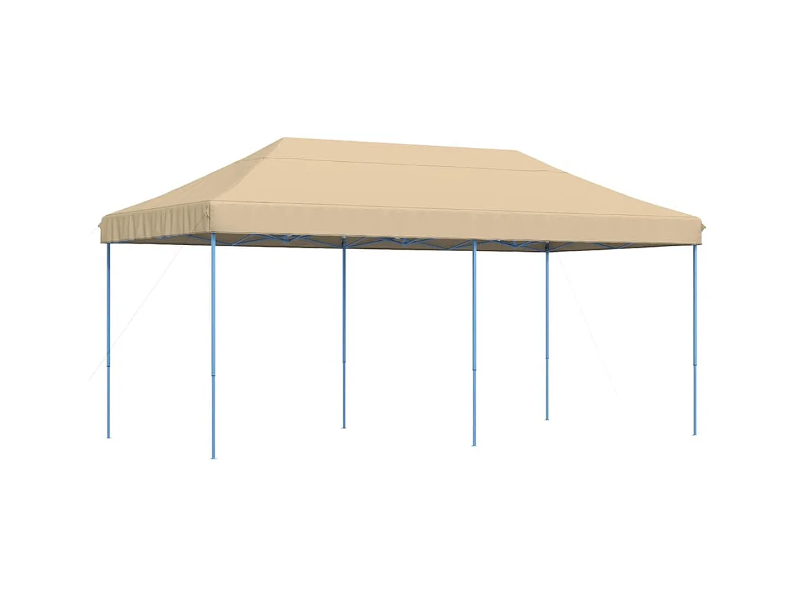 Carpa de recepción plegable retráctil beige 580x292x315 cm