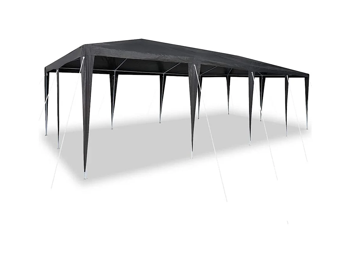 Carpa para fiestas Antracita y blanca 800 x 400 x 266 cm