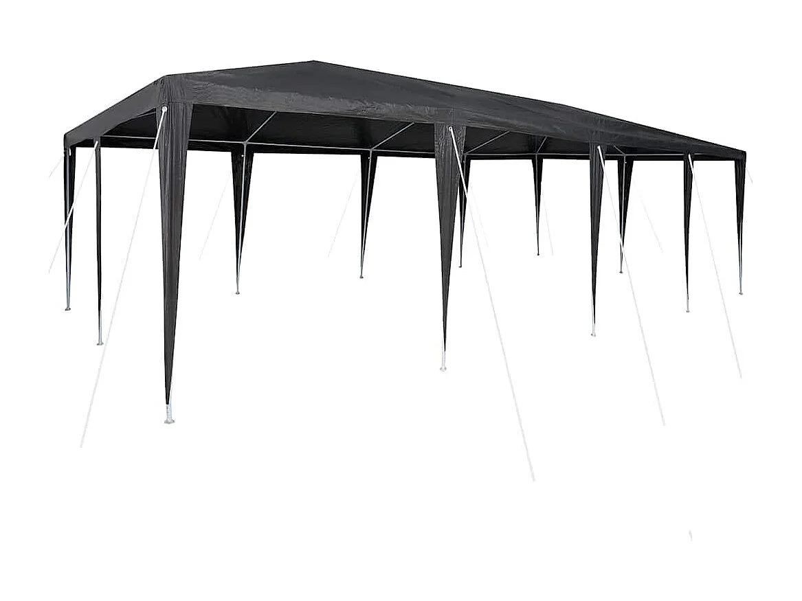 Tenda per feste antracite e bianco 800 x 400 x 266 cm