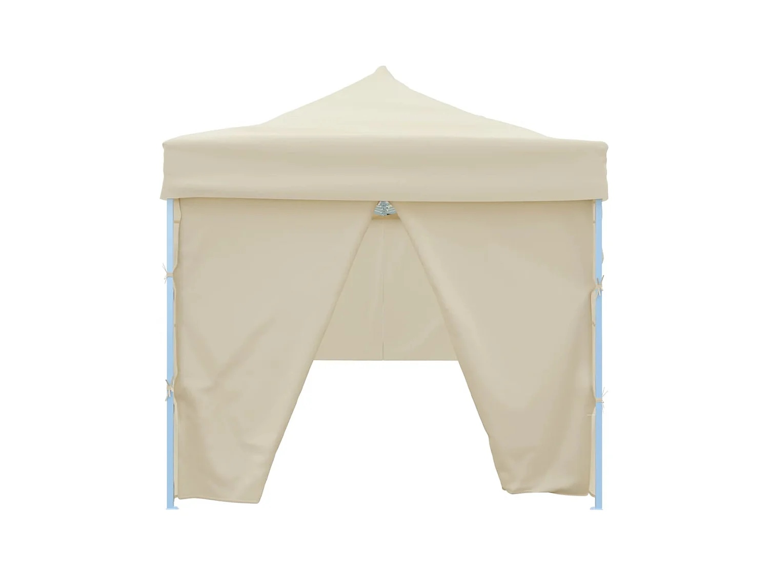 Carpa de recepción plegable de 8 paredes 870x291x315 cm Blanco roto